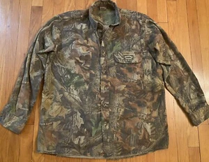VTG Spartan Realtree Advantage Hunting Button Up Camo Long Slv USA Shirt LARGE - Picture 1 of 7
