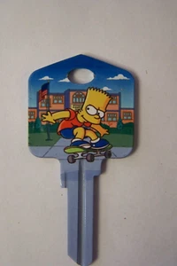 I Simpson Bart Kwikset KW1/KW10 chiave di casa vuota. Raro - Foto 1 di 2