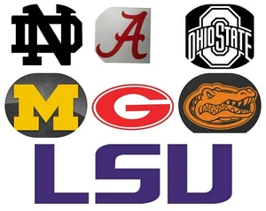 NCAA Football Vinyl Decals Windows Cars Trucks Laptops Lockers Choose your team - Picture 1 of 34