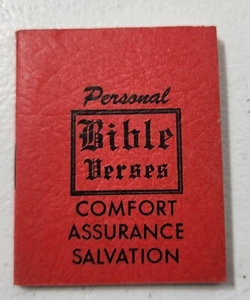 Vintage Personal Bible Verses Comfort Assurance Salvation - Picture 1 of 6