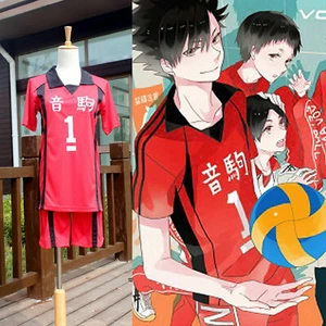 Haikyuu!! Nekoma High School Uniform Jersey No.1 No.5 Kenma Kozume S-2XL - Picture 1 of 10