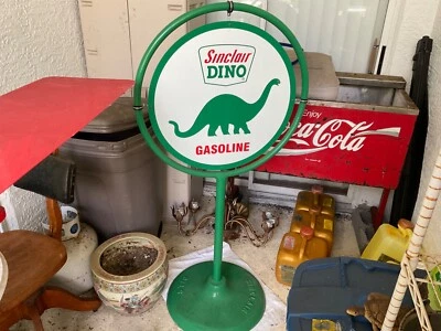 Винтажный уличный рекламный знак леденец Sinclair - T - Изображение 1 из 4