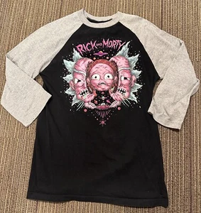 Rick and Morty Ripple Junction Adult Swim Mens Med Black T Shirt Adult Swim - Picture 1 of 4