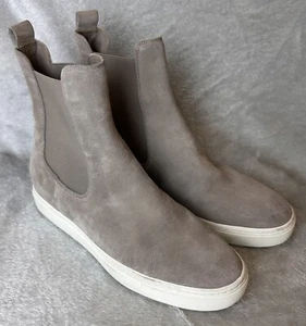 Vince Womens Norman B Nubuck Sneaker Ankle Boot Gray Size 7M Water Repellant - Picture 1 of 9