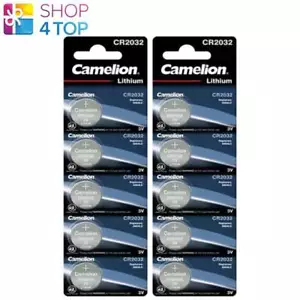 10 BATTERIE CAMELION CR2032 LITIO 3V COIN CELL CR2032-BP5 5BL SCADENZA 2033 NUOVE - Foto 1 di 1