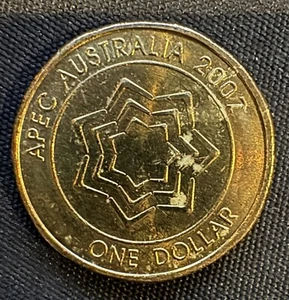 2007 APEC Australia $1 One Dollar Coin - Elizabeth II - Picture 1 of 2