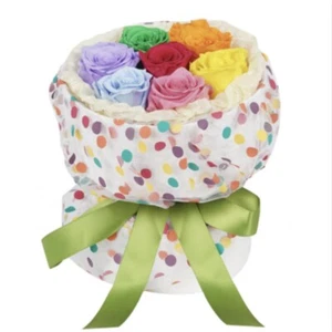 Bloom's Diary Preserved Flowers Bouquet Natural, Real, Long-Lasting Roses Gift - Picture 1 of 5