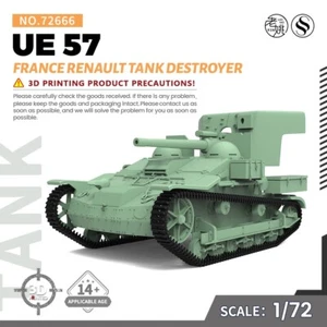 SSMODEL SS72666 1/72 25mm Kit Modelo Militar Francia Renault UE57 Tanque Destructor - Imagen 1 de 5