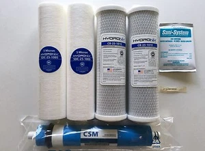 HYDRO-LOGIC STEALTH SMALL BOY 100 COMPLETE FILTER PACK - 35 GPD MEMBRANE - Picture 1 of 7