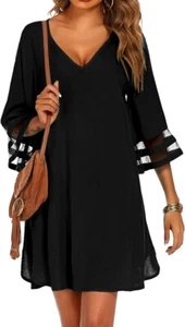 *NWT* BEAUTIFUL ~ WOMENS SWIMSUIT COVERUP ~ 3/4 BELL SLEEVE ~ SIZE MEDIUM - Picture 1 of 1