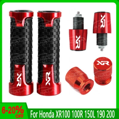 For Honda XR100 100R 150L 190 200 Handlebar Grip Handle Bar End Cap Tire Valve - Image 1 of 4