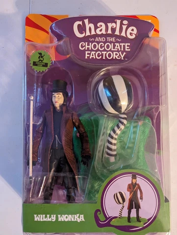 Funrise Willy Wonka Action Figure Charlie and the Chocolate Factory Johnny Depp Cover