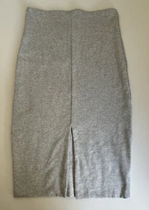 Kookai Mid Grey Marle Mersey Stretchy Skirt w/Split at Front Size 1/Aus 10 *New* - Picture 1 of 9