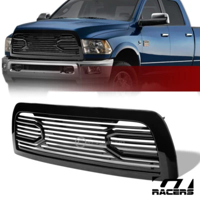Para Dodge Ram 2500/3500 2010-2018 negro brillante Big Horn capó delantero parrilla de parachoques Foto 1 de 4