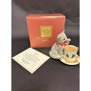 Lenox KITTY'S TASTE OF THE HOLIDAYS Figur Kaltguss Porzellan handbemalt - Bild 1 von 10