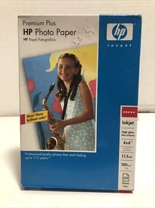 New Sealed In Box HP Premium Plus High Gloss Photo Paper - 60 Sheets 4x6 - Picture 1 of 2