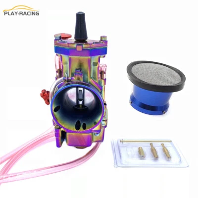 Carburador y filtro de aire azul para Honda CR125 CR125R CR80 CR85R Kawasaki KX80 Foto 1 de 4