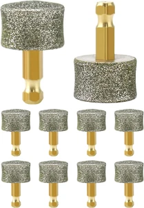 QWORK Dog Nail Grinder Replacement Head, 10 PackPet Diamond Tip... - Picture 1 of 12