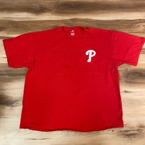 Philadelphia Phillies Shirt Mens XXL Red Short Sleeve Philly MLB Tee 2XL - Picture 1 of 9