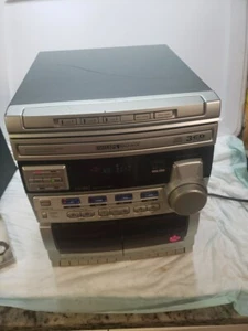 Philips FW C386 stereo CD/Dual Cassette Tape Deck. CD not Working. - Picture 1 of 8