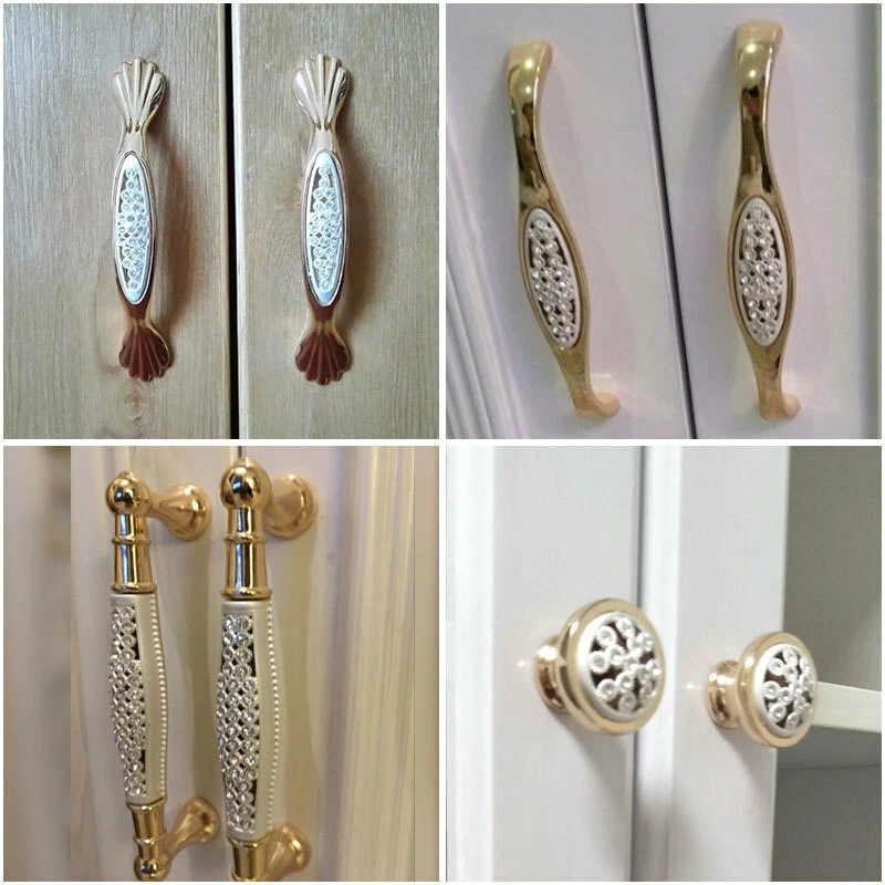 SET 1-4 ANTIQUE DRAWER WARDROBE KITCHEN CUPBOARD CABINET DOOR HANDLES & SCREWS - Image 1 of 4