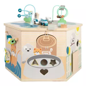 SmallFoot Motorikwürfel XXL Haustiere 11081, 8 bespielbare Flächen, Kreidetafel - Bild 1 von 9