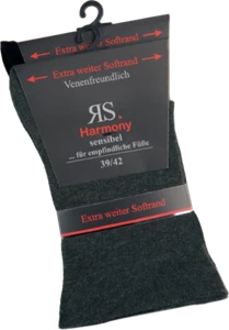 10 Paar RS. Harmony 31120 Gesundheitssocken SCHWARZ ANTHRAZIT 39-42, 43-46 - Picture 1 of 2