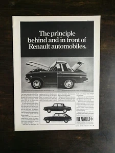 Renault 10 1969 sedán y Renault 16 sedán vagón página completa anuncio original 324 - Imagen 1 de 1