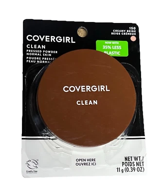 Covergirl Clean Pressed Powder Normal Skin, # 150 Creamy Beige .39 oz - Image 1 of 3