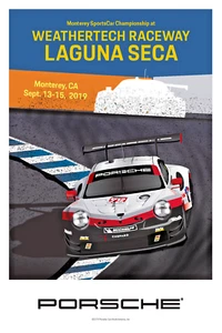 AWESOME Porsche WeatherTech Raceway LUGUNA SECA November 2020 Poster - Picture 1 of 1