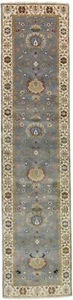 3X13 ft Hand-Knotted Peshawar Chobi Runner Rug Classic Oriental Hallway Carpet - Picture 1 of 18