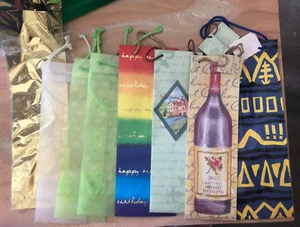10 bolsas de regalo para botellas de vino - Imagen 1 de 1