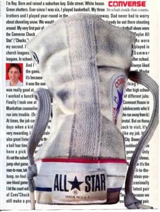 VINTAGE PRINT AD FOR CONVERSE ALL STAR MADE IN U.S.A. CONVERSE ("CHUCKS") SHOE - Picture 1 of 1