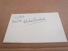 Michael Lonsdale Autographed Index Card 