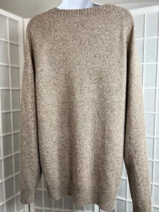 $90 J. Suéter Mezcla de Lana de Cordero Crew Marrón Cuello Redondo Superblando XXL Nuevo con Etiquetas - Imagen 1 de 24