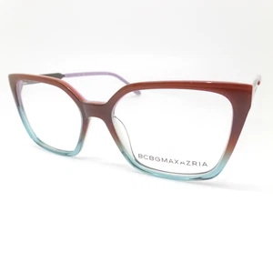 BCBG Max Azaria Brielle Chestnut Blue 52mm New Authentic Eyeglass Frame - Picture 1 of 3
