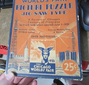 Chicago World’s Fair Puzzle 1933 • über 300 Teile • Century of Progress - Bild 1 von 6