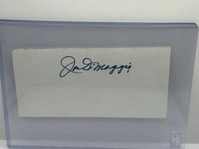 Joe Dimaggio Autographed Paper - JSA COA - Waiting on Letter from JSA - Image 1 of 2