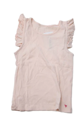 Pink Chicken Girls Cotton Ruffled Sleeveless Tank Top Pink Size 10 - Image 1 of 4