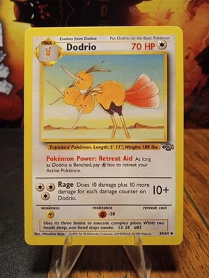 1999 Pokemon Jungle Dodrio #34 - Image 1 of 4