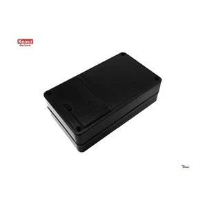 Contenitore plastico nero 123x72x39 mm apertura 4 viti con vano batteria 6V o 9V - Foto 1 di 1