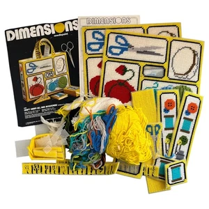 Dimensions Needlepoint Tote Kit Craft Kit Carry All and Accessories 2088 STARTED - Picture 1 of 9