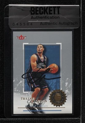 BAS 2000-01 Fleer Authority Trajan Langdon #66 Seal of Authenticity Auto - Image 1 of 2