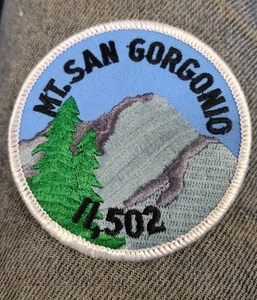 Vintage Mt San Gorgonio CA 11502 Feet Climbers Patch NOS NEW 3 Inches Twill - Picture 1 of 1