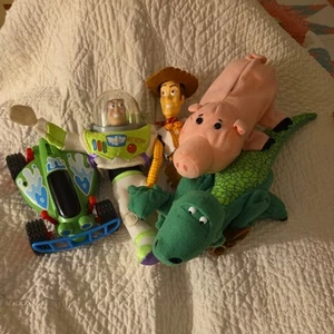 VTG Disney Toy Story Burger King Lot of 5 1996, Woody, Ham, RC Car, Buzz. Rex - Picture 1 of 12