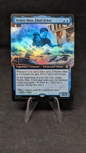 Hydro-Man, Fluid Felon (Extended Art) FOIL - MTG Magic Spiderman - Crimped - Picture 1 of 3