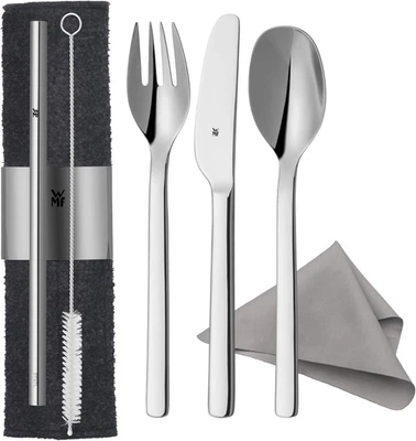 WMF My2Go, Edelstahl, Besteck Set 8-Teilig, Outdoor Reisebesteck Set 1 Person, C - Bild 1 von 4