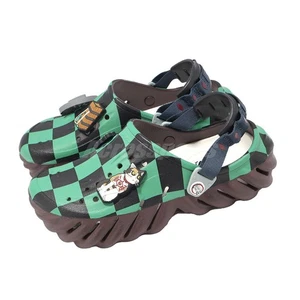 Crocs x Demon Slayer Echo Clog Tanjiro Men Unisex Slip On Sandal 209317-2ZH - Picture 1 of 9