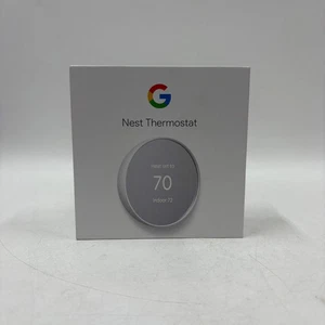 Nest Smart Thermostat Snow WiFi Programmable 4th Gen GA01334-US Open Box - Picture 1 of 2