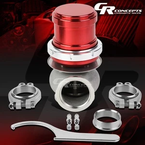 UNIVERSAL 40MM TURBO MANIFOLD EXHAUST 5" RED V-BAND EXTERNAL WASTEGATE+SPRING - Picture 1 of 5